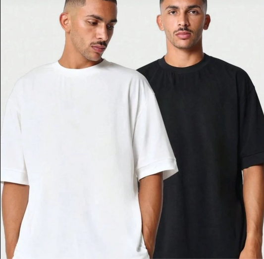 PACK 2 T-SHIRTS OVERSIZE HAUTE QUALITE ✅ ✔️